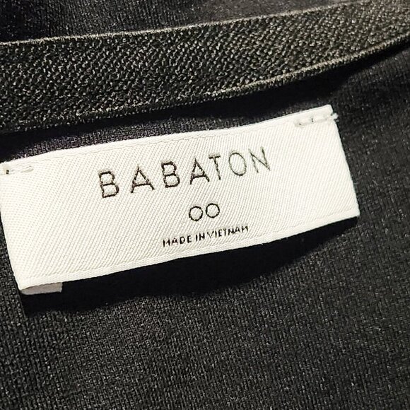 Aritzia Babaton Ruslan black bodycon off  shoulder midi dress - Picture 7 of 11